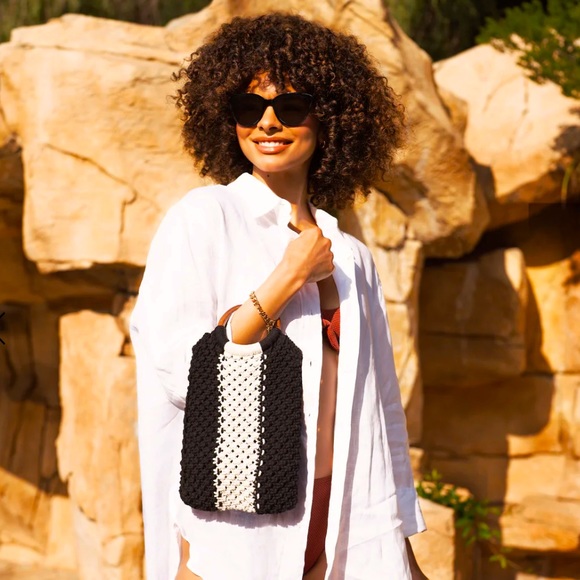 Gabby Mini Macrame Bag - Picture 1 of 4